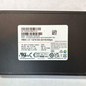 1.92tb PM283 2.5" SATA SSD SAMSUNG