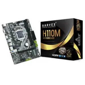 Aarvex Motherboard 110 For Intel 6th 7th 8th 9th Gen DDR4 With NVMe Slot