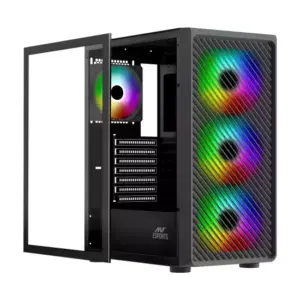 Ant Esports Gaming Cabinet 211 Air ARGB Black