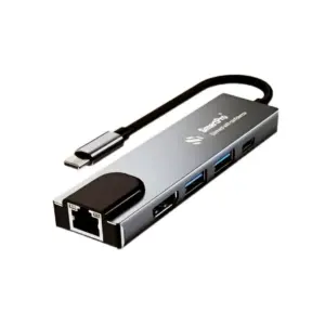 Smart Pro Type C To HDTV Converter 5 In 1 (LAN | Type C | USB) SP-TC005