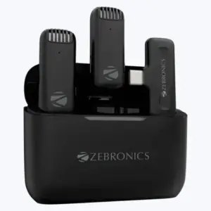 Zebronics Wireless Lavalier Mic with Type-C Charging Case (Wavlet 50)