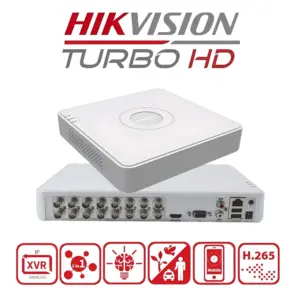 Hikvision Regular 16ch 1 SATA H.265+ Pro DVR (7116HQHI-M1/S)
